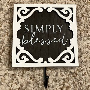 Simply Blessed Wall Hook